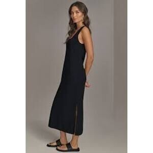 SHE by Sheri Bodell L Long Maxi Midi Dress 100% Cashmere Sleeveless Straight